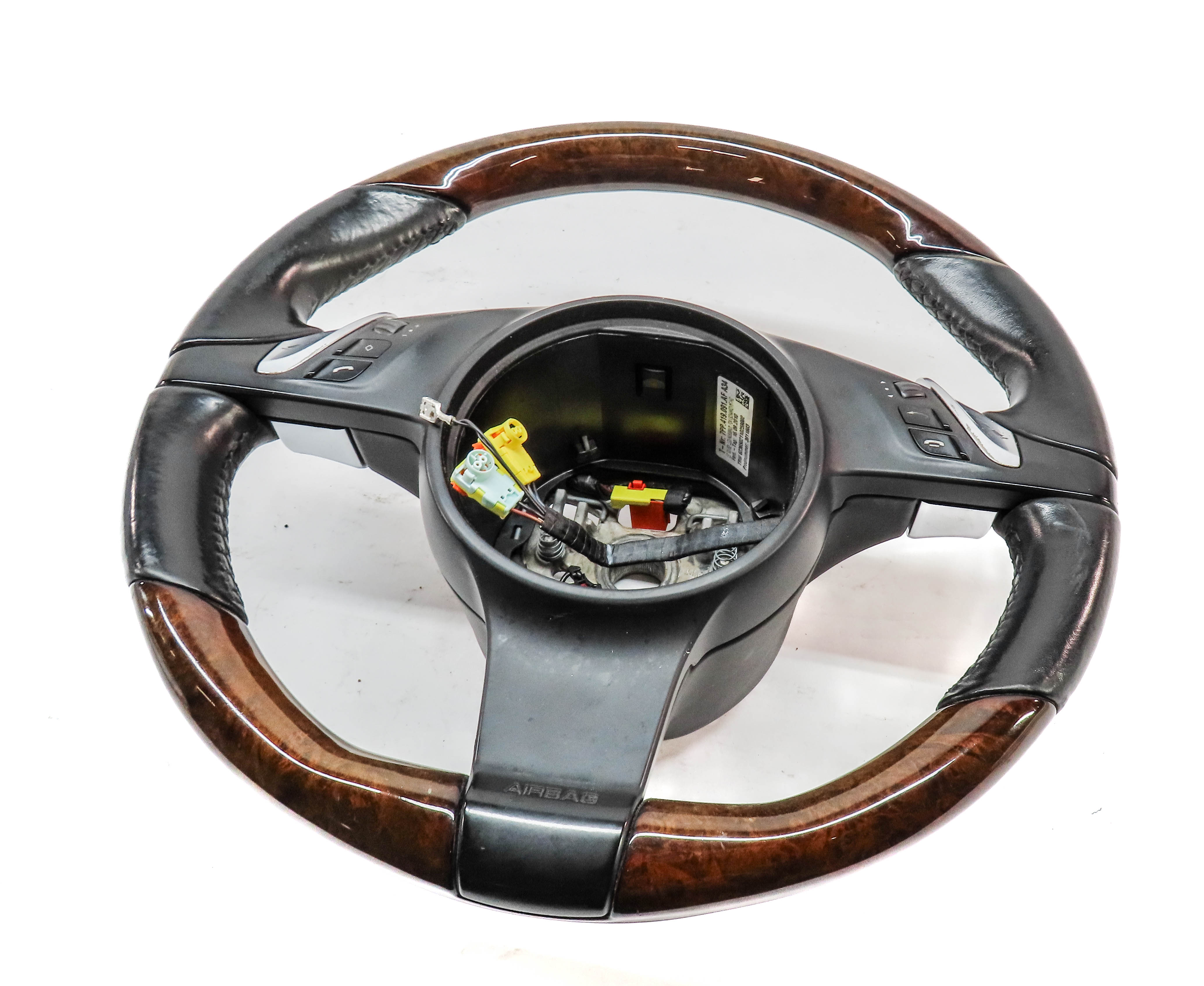 2011-2018 PORSCHE CAYENNE PANAMERA (958 970) HEATED SPORT 3 SPOKE STEERING WHEEL — exact item pictured